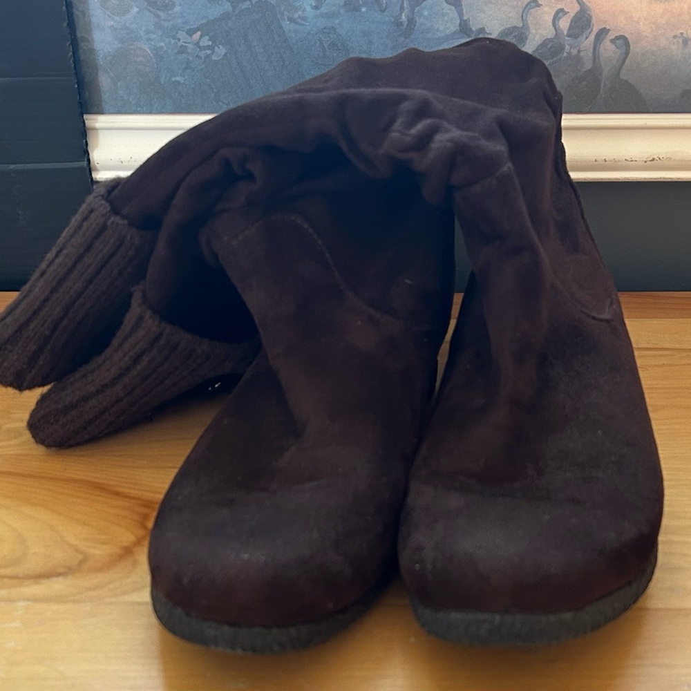 Brown Suede Ankle Boots